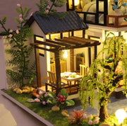 Building Model Doll House 3D Puzzle Mini DIY Kit Production and Assembly of Room Toys, Home Bedroom Decoration with Furniture