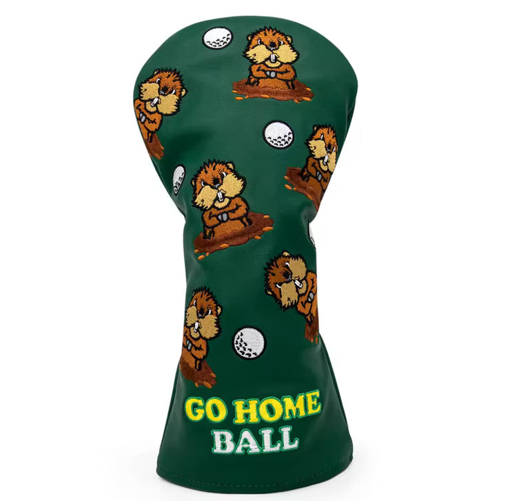 Driver Cover - Ground Hog Green Leather