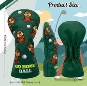 Driver Cover - Ground Hog Green Leather